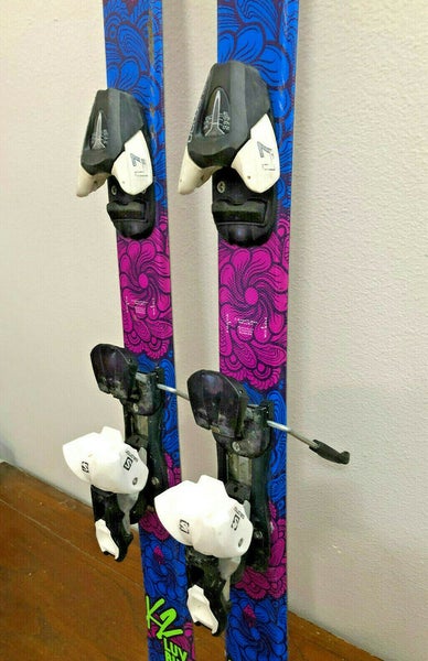 K2 Luv Bug Girls Jr. Rocker Skis Size 124 cm. Salomon L7 Bindings