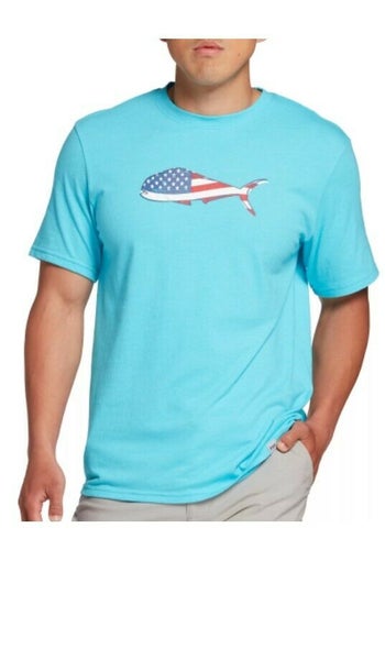 Field & Stream Men's Fishing Graphic T-Shirt S Blue Atoll Heather MFA9106