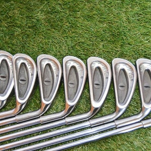 Ping 	Eye Black 	Iron Set 	Right Handed	36.5"	Steel 	Stiff	New Grip Installed