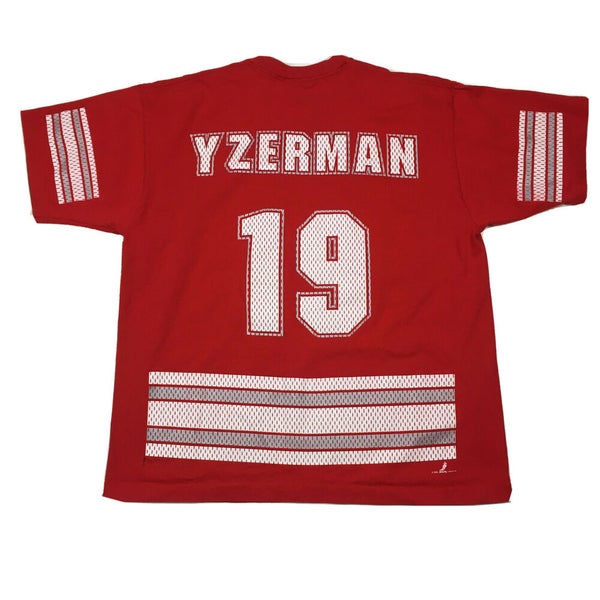 Vintage Detroit Red Wings Steve Yzerman NHL Hockey Jersey
