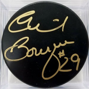 PHIL BOURQUE Pittsburgh Penguins AUTOGRAPHED Signed Hockey Puck coa