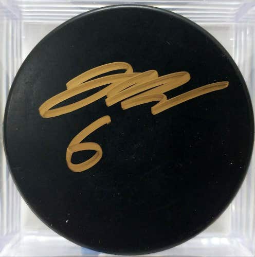 JOHN MARINO New Jersey Devils Penguins AUTOGRAPHED Signed Hockey Puck