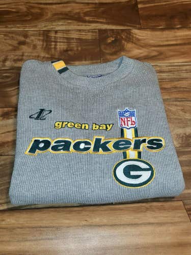 Vintage Green Bay Packers Logo Athletics Sports NFL Sweatshirt Pullover Size XL