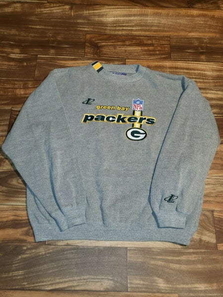 Vintage Green Bay Packers sweatshirt, NFL embroidered crewneck - XL, grey