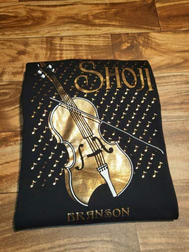 Vintage 1990s Shoji Missouri Violin Black Shortsleeve T Shirt Size XL