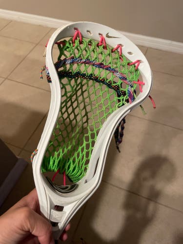 Nike elite 10 lacrosse mens head with custom mesh