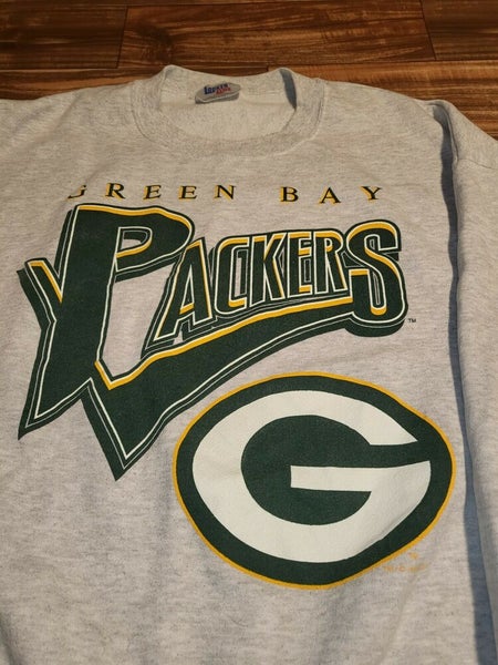 Vintage Green Bay Packers Sweatshirt Mens L NFL Football 90s Pullover  Sweater | SidelineSwap