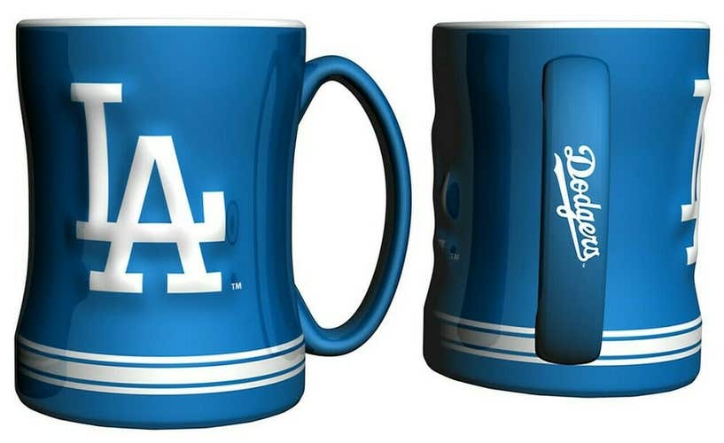 Los Angeles Dodgers 14oz Sculpted Relief Coffee Mug MLB