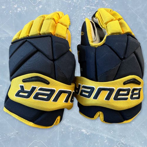 Michigan Wolverines Bauer Vapor 1X Pro Lite Gloves