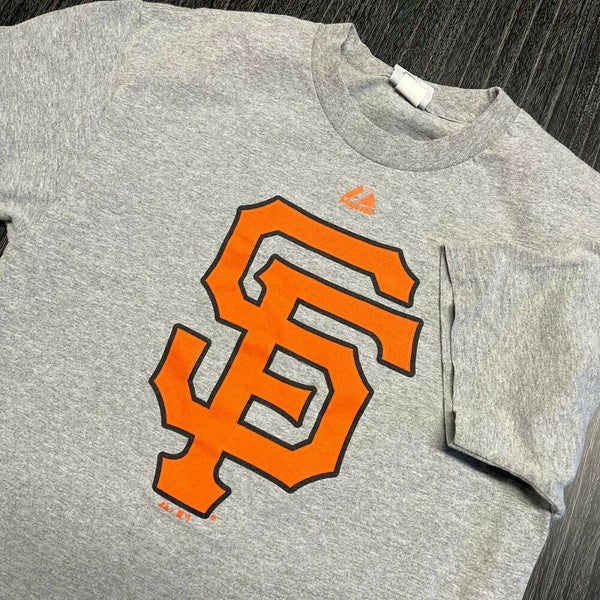 Majestic San Francisco Giants Long Sleeve Shirt Mens XL Gray Baseball MLB SF