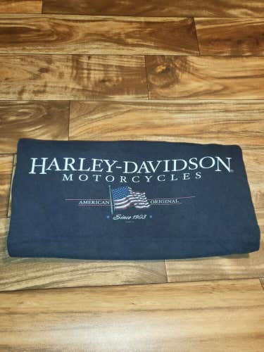 Vintage 2002 Harley Davidson Eagle American Orignal Black T Shirt Size Large