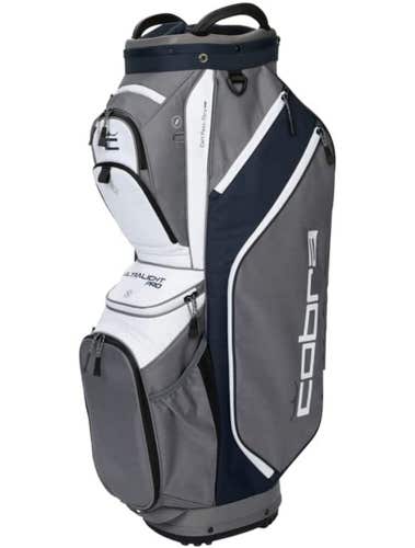 NEW 2022 Cobra Ultralight Pro Quiet Shade/Navy Blazer 14 Way Cart Golf Bag