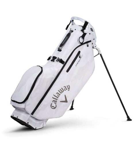 NEW Callaway 2022 Fairway C Snow Camo Double Strap Stand/Carry Golf Bag