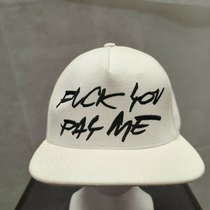 Supreme X Futura F@ck You Pay Me White Snapback Hat F/W 11