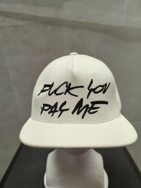Supreme X Futura F@ck You Pay Me White Snapback Hat F/W 11