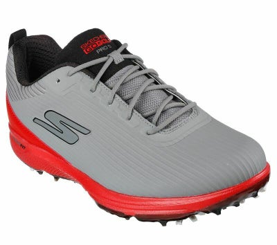 Skechers GO GOLF Pro 5 Hyper 214044 Waterproof Golf Shoe - Gray/Red