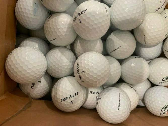 4 Dozen (48) AAAA-AAAAA Top Flite Gamer Near Mint to Mint Used Golf Balls