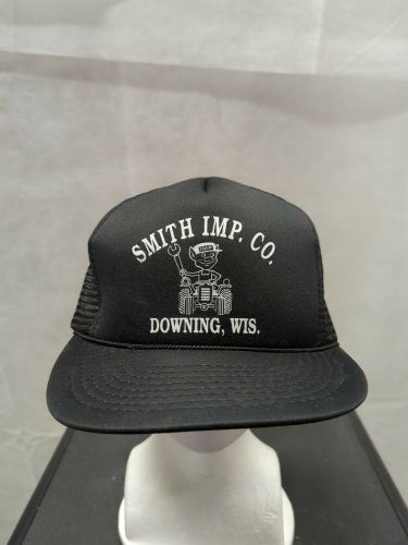Smith Imp. Co. Mesh Trucker Snapback Hat Black