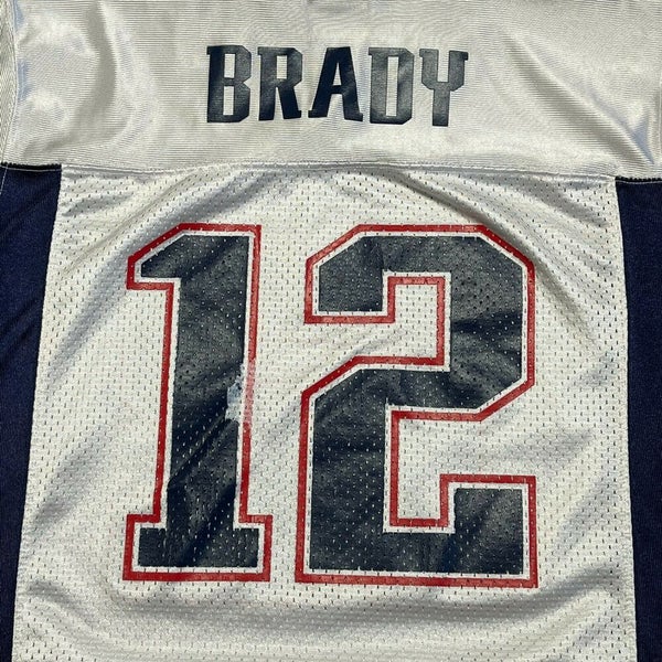 Tom Brady New England Patriots Jersey Youth XL Kids Blue NFL Football  Reebok 12