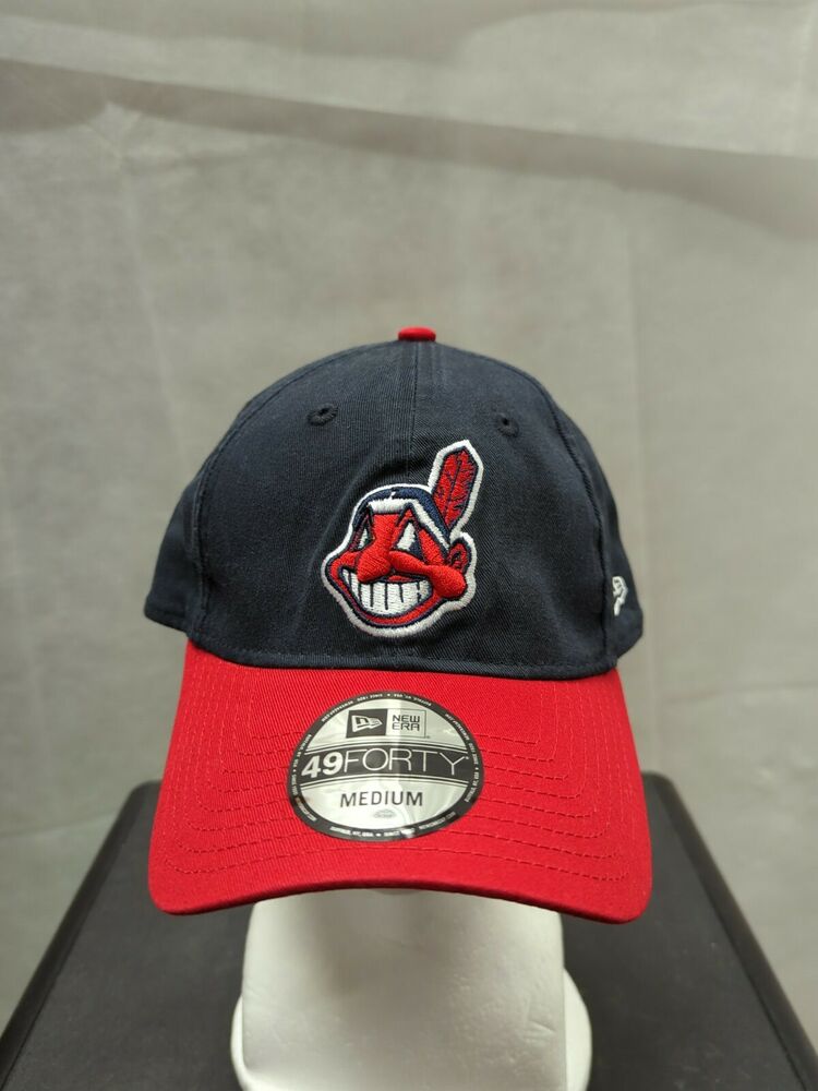 Vintage Cleveland Indians Chief Wahoo UII Mesh Trucker Snapback Hat MLB