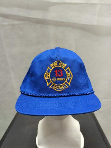 Vintage Merck Fire Department & Hazmat Snapback Hat TI