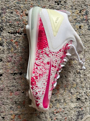 Rare Nike Zoom Trout 3 Mothers Day BCA Pink Baseball Cleats Sz 10.5