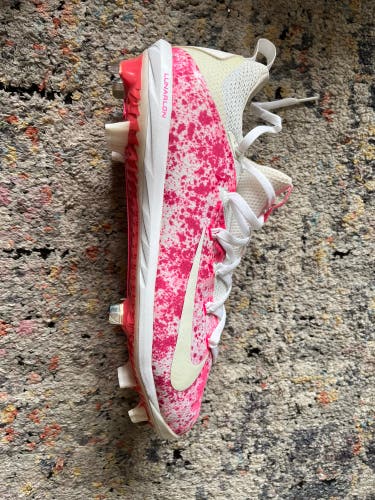 NIKE Lunarlon Vapor Ultrafly Elite Pink Dots MNS Baseball Cleats size 12