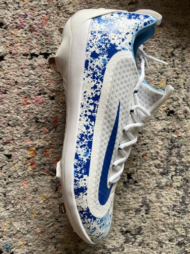 NIKE Lunarlon Vapor Ultrafly Elite blue Dots MNS Baseball Cleats size 12