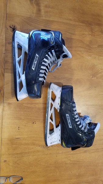 Senior Used Bauer Supreme 2s Pro Hockey Goalie Skates Regular Width Size 8