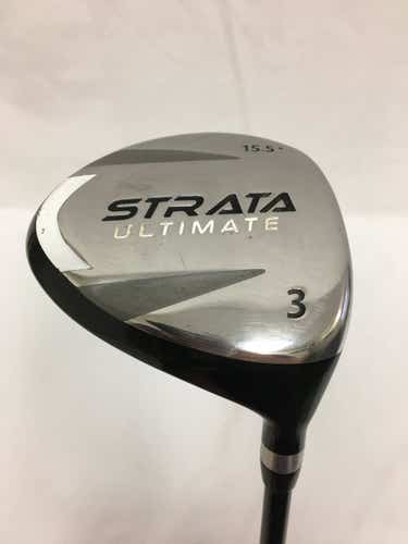 Used Strata Ultimate 3 Wood Regular Flex Graphite Shaft Fairway Woods