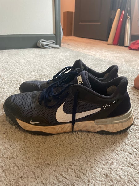 Nike Alpha Hurache 3 Baseball Turf Shoes Size 12.5 , Navy Blue