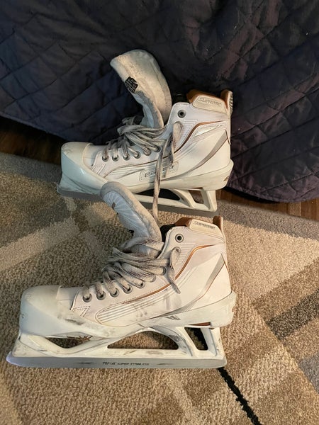 Used Bauer Regular Width Size 9.5 Total One NXG Hockey Goalie Skates