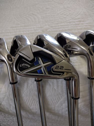 Callaway X-22 Iron Set Uniflex Shafts 4-SW Golf Set