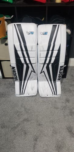 Used 32+2 Vaughn Velocity V9 Pro Goalie Leg Pads