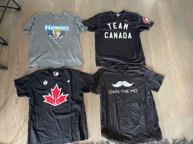 Used mens hockey shirts team Canada Nike howies hockey adidas