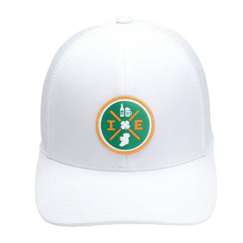 Black Clover Ireland Vibe White Snapback Adjustable Hat