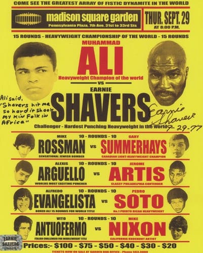 Boxing Autograph Poster