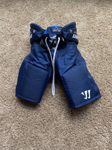 Navy Blue Junior Medium Warrior Covert QRE 30 Hockey Pants