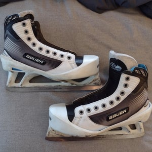 Senior Used Bauer Reactor 4000 Hockey Goalie Skates Regular Width Size 5