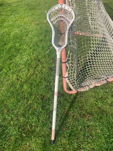 STX surgeon 700 lacrosse head on a Rabil Next lacrosse shaft, strong with Hero 3.0 mesh.