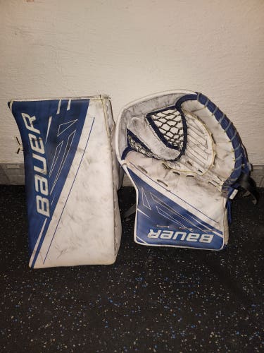 Bauer Supreme 1S glove and blocker