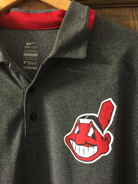 CLEVELAND INDIANS NIKE DRY FIT GOLF SHIRT