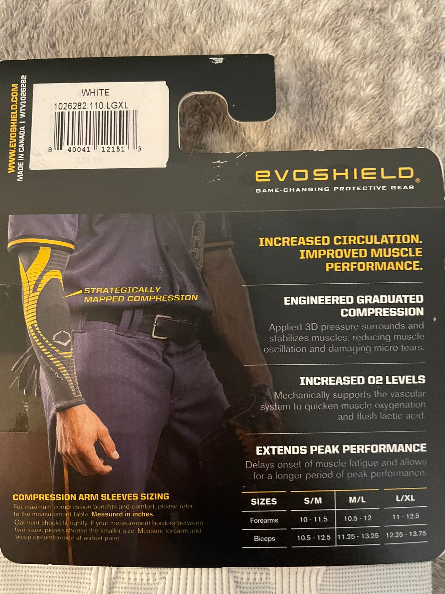 2-Evoshield 13” Protective Compression Arm  Sleeve L/XL 