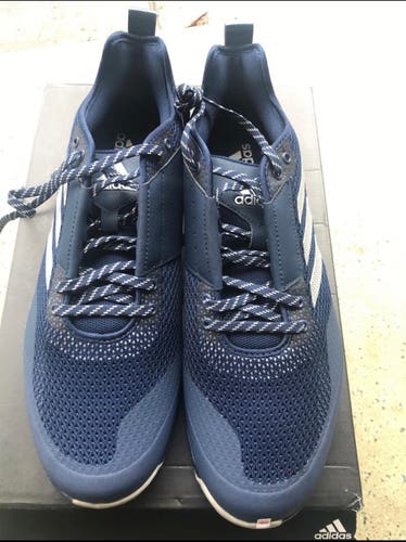 Blue Adidas Speed Trainer 3.0 Shoes Size 14 NHL Team Issued Colorado Avalanche