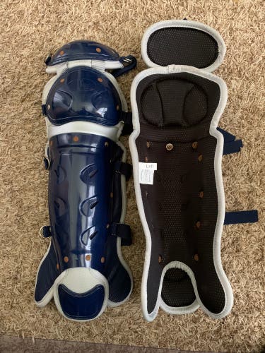 NEW Louisville Slugger Catcher’s Leg Guards - Navy 14”