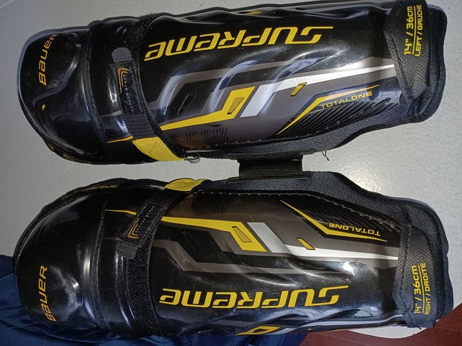 Used Bauer Supreme TotalOne MX3 Shin Pads