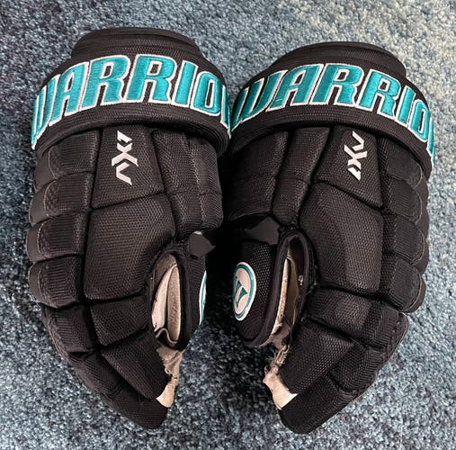 Warrior 13.5" AX1 Pro Gloves - Used San Jose Sharks