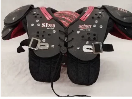New Youth XS Adams Shoulder Pads   , Rawlings  and Schutt shoulder pad Bundle