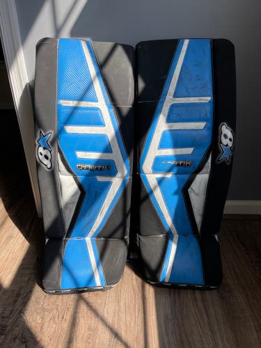 Brian’s G-Netik Pro II goalie pads Blue