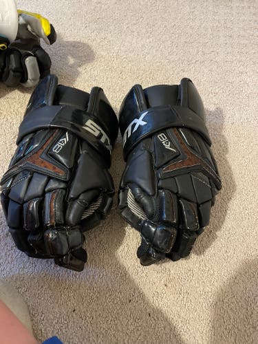 Used Player's STX 14" K18 Lacrosse Gloves